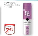 Deospray Angebote von 8x4 bei GLOBUS Duisburg für 2,45 €