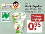 Bio-Schlagsahne bei ALDI SÜD im Wesel Prospekt für 0,95 €