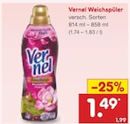 Weichspüler Angebote von Vernel bei Netto Marken-Discount Cuxhaven für 1,49 €