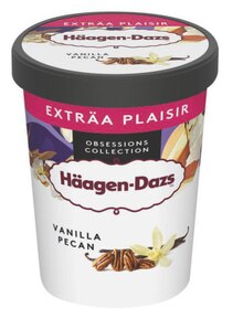 Glace À L'eau - Häagen-dazs dans le catalogue Casino Supermarchés Crème glacée exträa plaisir vanilla pecan - Häagen-dazs à 2,80 € en promo chez Casino Supermarchés