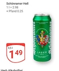 Hell im Angebot bei GLOBUS in Herne Hell Angebote von Schönramer bei GLOBUS Herne für 1,49 €