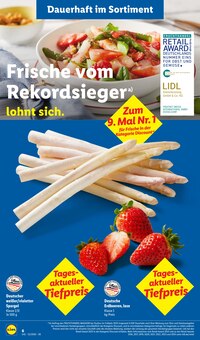 Spargel im aktuellen Lidl Prospekt (Siegen (Universitätsstadt)) Spargel im Lidl Prospekt "LIDL LOHNT SICH" mit 74 Seiten (Siegen (Universitätsstadt))