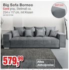 Big Sofa Borneo bei Die Möbelfundgrube im Lebach Prospekt für 579,99 €