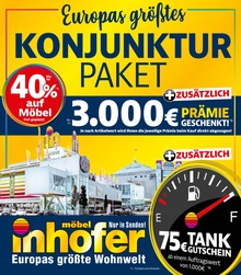 Möbel Inhofer Prospekt für München mit 22 Seiten Möbel Inhofer Prospekt für München: "Europas größtes KONJUNKTUR PAKET", 22 Seiten, 05.10.2022 - 22.10.2022