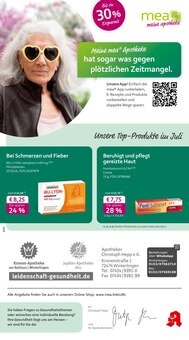 Aktueller mea - meine apotheke Prospekt "Unsere Juli-Angebote" Seite 1 von 4 Seiten für Winterlingen