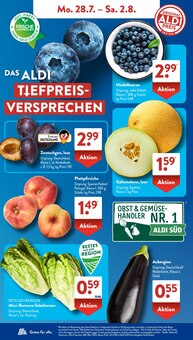 Beeren Angebot im ALDI SÜD Prospekt, gültig von 28.07.2025 bis 02.08.2025 Beeren Angebot im aktuellen ALDI SÜD Prospekt auf Seite 4
