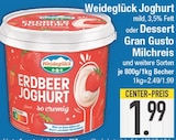 Joghurt oder Dessert Gran Gusto Milchreis von Weideglück im aktuellen EDEKA Prospekt für 1,99 €