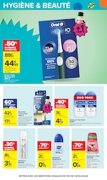 Prix et réduction Déodorant dans le prospectus Carrefour en cours Offre Déodorant dans le catalogue Carrefour du moment à la page 58