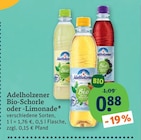 Bio-Schorle von Adelholzener im aktuellen tegut Prospekt für 0,88 €