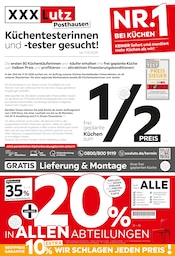 XXXLutz Möbel & Einrichtung Prospekt der aktuellen Woche mit 4 Seiten, gültig von 03.10.2026 bis 16.10.2026, in Schneverdingen und Umgebung Aktueller XXXLutz Möbel & Einrichtung Prospekt in Schneverdingen und Umgebung, "NR.1 BEI KÜCHEN" mit 4 Seiten, 03.10.2026 - 16.10.2026