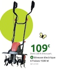 Promo Bineuse électrique 6 fraises 1500 W à 109,00 € dans le catalogue Mr.Bricolage à Fleury-Mérogis
