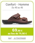 Confort - Homme en promo chez Technicien de Santé Confort - Homme dans le catalogue Technicien de Santé