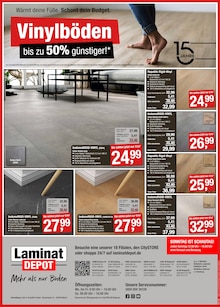 Laminat im LaminatDEPOT Prospekt "Vinylböden bis zu 50% günstiger!" mit 4 Seiten (Hannover)