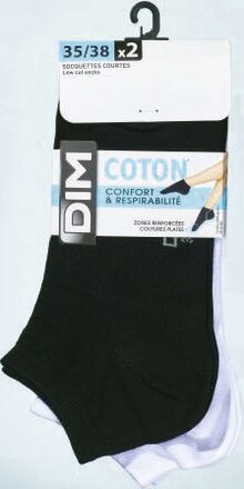 Lot de 2 paires de socquettes femme - Géant Casino à Aix-en-Provence Lot de 2 paires de socquettes femme en promo chez Géant Casino Aix-en-Provence à 4,50 €