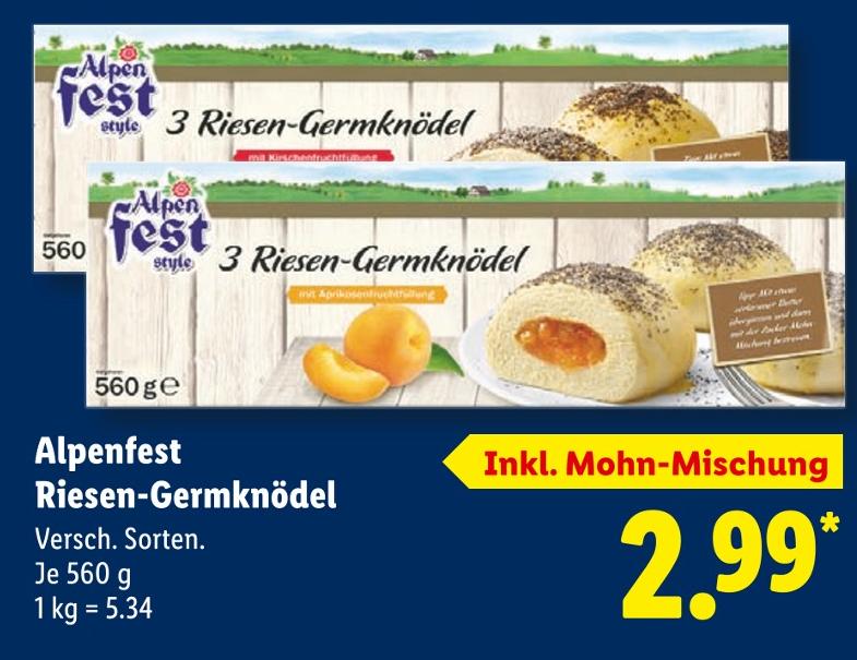 Riesen-Germknödel