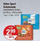 Schokolade von Ritter Sport im aktuellen V-Markt Prospekt für 2,99 €