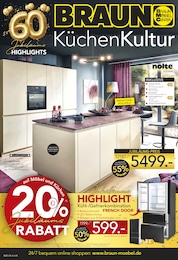 Küche Angebot im aktuellen BRAUN Möbel-Center Prospekt auf Seite 1