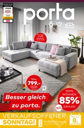 Wohnlandschaft Angebot im aktuellen porta Möbel Prospekt auf Seite 1