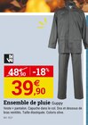 Promo Ensemble de pluie Guppy à 39,90 € dans le catalogue Espace Emeraude à Sainte-Pazanne