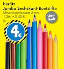 Jumbo Sechskant-Buntstifte von herlitz für 4,00 € bei TEDi im Angebot Jumbo Sechskant-Buntstifte von herlitz im aktuellen TEDi Prospekt