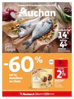 Catalogue Auchan à Le Chesnay, avec 24 pages Prospectus Auchan à Le Chesnay, "-60% sur le deuxième au choix", 24 pages, 21/07/2021 - 25/07/2021
