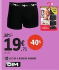 Lot de 4 boxers homme - DIM dans le catalogue E.Leclerc