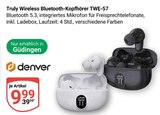 Truly Wireless Bluetooth-Kopfhörer TWE-57 von denver im aktuellen GLOBUS Prospekt