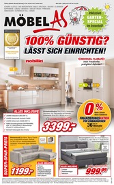 Aktueller Möbel AS Möbel & Einrichtung Prospekt in Abtsgmünd und Umgebung, "100% GÜNSTIG? LÄSST SICH EINRICHTEN!" mit 16 Seiten, 01.03.2025 - 15.03.2025