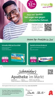 Aktueller mea - meine apotheke Prospekt (Rottweil, 4 Seiten zum blättern mea - meine apotheke Prospekt Unsere Juni-Angebote mit 4 Seiten