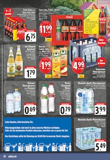 Cola im EDEKA Prospekt "Aktuelle Angebote" mit 24 Seiten (Arnsberg)