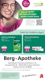 Aktueller mea - meine apotheke Apotheken Prospekt in Barsinghausen und Umgebung, "Unsere August-Angebote" mit 4 Seiten, 01.08.2025 - 31.08.2025