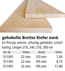 Gehobelte Bretter Kiefer nord. im aktuellen Holz Possling Prospekt