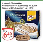 Christstollen im Angebot bei GLOBUS in Gera Christstollen Angebote von Dr. Quendt bei GLOBUS Gera für 6,49 €