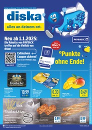 diska Prospekt für Strehla mit 12 Seiten diska Prospekt "Alles günstig. Alles da. Alles an Deinem Ort." für Strehla, 12 Seiten, 13.01.2025 - 18.01.2025