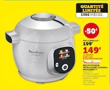 Multicuiseur Intelligent Cookeo+ - MOULINEX en promo chez Hyper U Orléans à 149,00 €