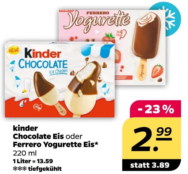 Chocolate Eis oder Ferrero Yogurette Eis*