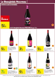 Prix et réduction Beaujolais Villages dans le prospectus Carrefour en cours Offre Beaujolais Villages dans le catalogue Carrefour du moment à la page 48