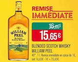 Blended Scotch Whisky - William Peel en promo à 15,65 € chez Supermarchés Match Blended Scotch Whisky - William Peel dans le catalogue Supermarchés Match