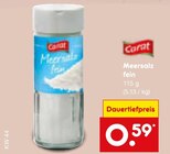Wuerzmittel im Netto Marken-Discount Prospekt Meersalz fein von Carat im aktuellen Netto Marken-Discount Prospekt für 0,59 €