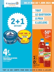 Catalogue Supermarchés E.Leclerc en cours à Lévignac-de-Guyenne et alentours, "Tout le quotidien à prix E.Leclerc", 12 pages, 21/05/2024 - 01/06/2024