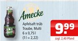 Apfelsaft trüb oder Traube, Multi Angebote von Amecke bei Getränke Oase Kamen für 9,99 €