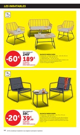 Canapé en promo dans le catalogue Super U à la page 44
