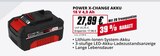 Power X-Change Akku 18 V 4,0 Ah im Angebot bei Marktkauf in Ludwigsburg Power X-Change Akku 18 V 4,0 Ah Angebote von Einhell bei Marktkauf Ludwigsburg für 27,99 €
