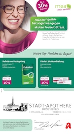Aktueller mea - meine apotheke Apotheken Prospekt in Helmbrechts und Umgebung, "Unsere August-Angebote" mit 4 Seiten, 01.08.2025 - 31.08.2025