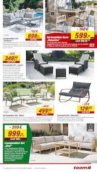 Gartentisch Angebot im toom Baumarkt Prospekt, gültig von 17.05.2025 bis 23.05.2025 Gartentisch Angebot im aktuellen toom Baumarkt Prospekt auf Seite 13