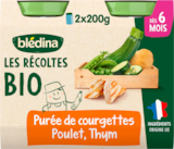 PURÉE DE COURGETTES POULET FERMIER THYM BLÉDINA - BLEDINA en promo chez Auchan Hypermarché PURÉE DE COURGETTES POULET FERMIER THYM BLÉDINA - BLEDINA dans le catalogue Auchan Hypermarché