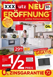 XXXLutz Möbelhäuser Prospekt: "NEUERÖFFNUNG Deutschlands größter Küchenabteilung", 8 Seiten, 29.05.2023 - 10.06.2023