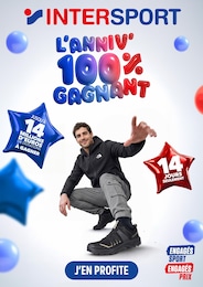 Catalogue Magasins de Sport Intersport en cours à Épernay et alentours, L'anniv' 100% gagnant, 1 page, 21/09/2026 - 04/10/2026