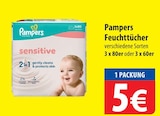 Aktuelle Pampers Angebote bei famila Nordost in Lübeck Aktuelles Feuchttücher Sensitive Angebot bei famila Nordost in Lübeck ab 5,00 €