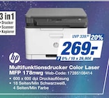 Multifunktionsdrucker Color Laser MFP 178nwG Angebote von HP bei expert Kaufbeuren für 269,00 €
